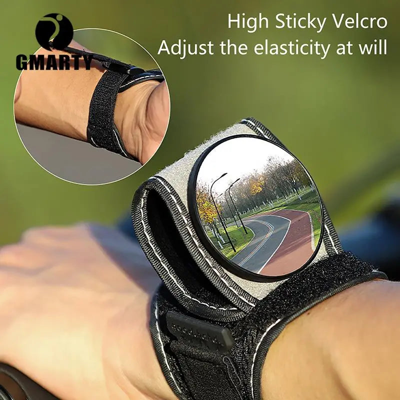 1PC HD Bicycle Rearview Mirror Arm Wrist Strap Safety Rear View Cycling Accessories MTB Road Bike Mirrors