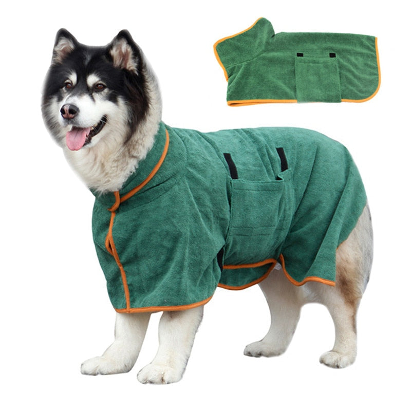 Dog Bathrobe for Small Medium Large Dogs